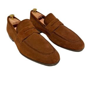 Chocolate Brown Nordstrom Mens Shop Suede Loafer